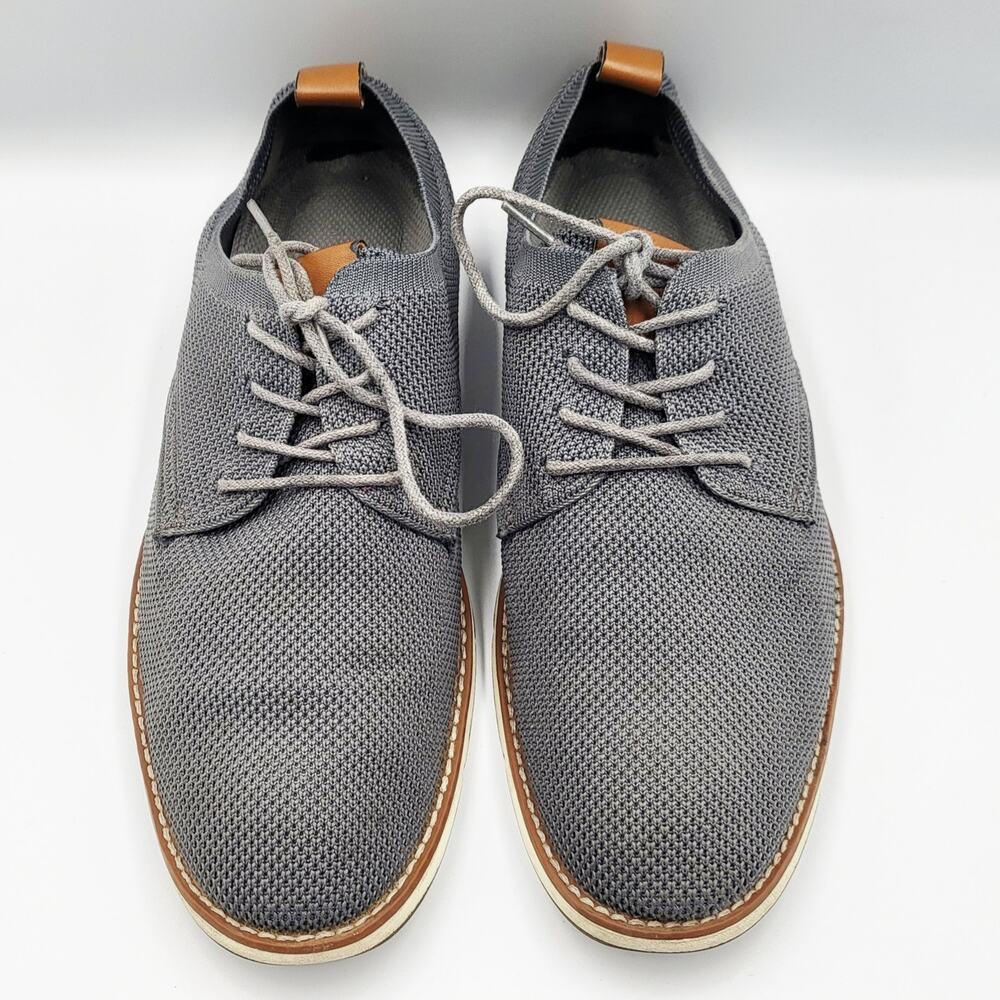 Bruno Marc Gray Casual Dress Oxfords Derby Mesh Detail Sneakers Men's Size 9